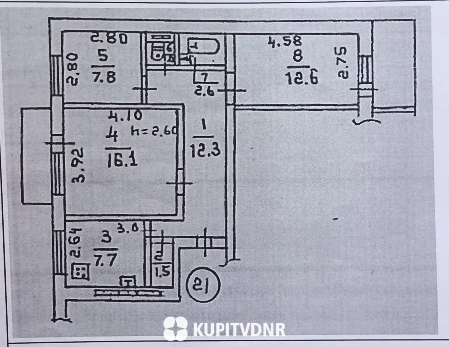 продам 3-комн.кв. на Текстильщике, Донецк, ДНР